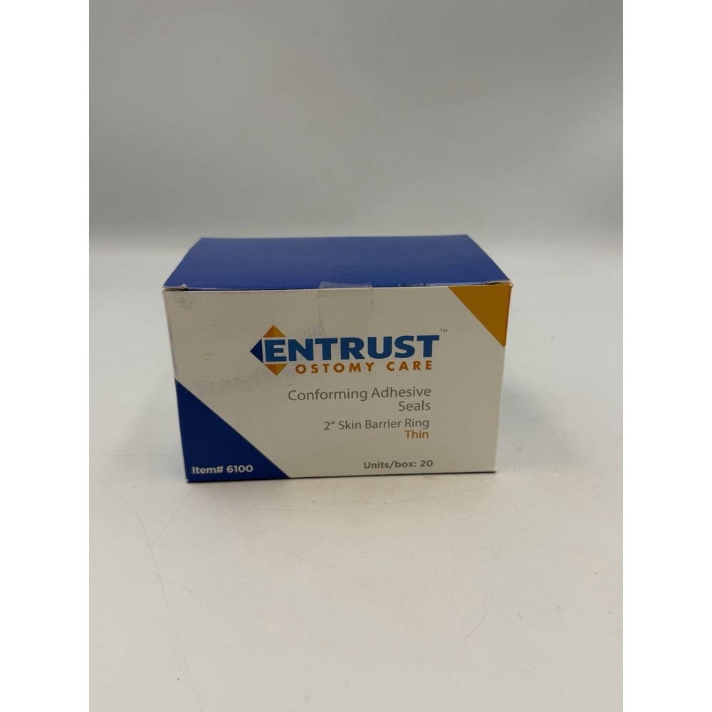 Entrust Ostomy Care 6100 Conforming Adhesive Seals 2in Skin Barrier Rings 20ct